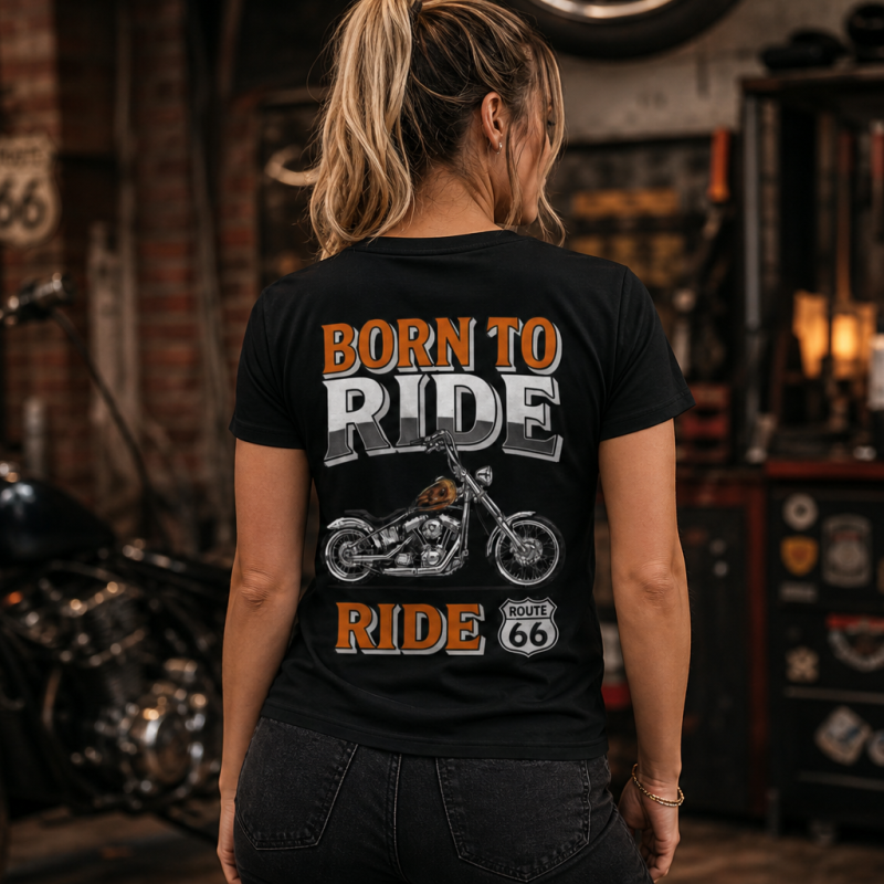 Born To Ride Chopper T-Shirt