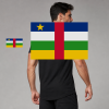 Central African Republic Flag T-Shirt (Chest + Back)