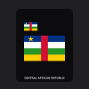Central African Republic Flag T-Shirt (Chest + Back)