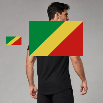 Republic of the Congo Flag T-Shirt (Chest + Back)