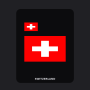 Switzerland Flag T-Shirt (Chest + Back)