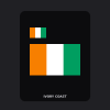 Ivory Coast Flag T-Shirt (Chest + Back)