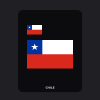 Chile Flag T-Shirt (Chest + Back)
