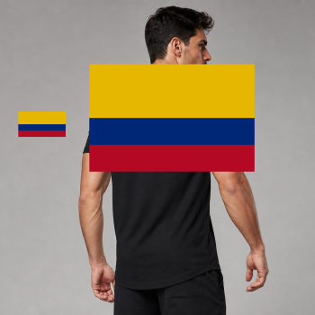 Colombia Flag T-Shirt (Chest + Back)