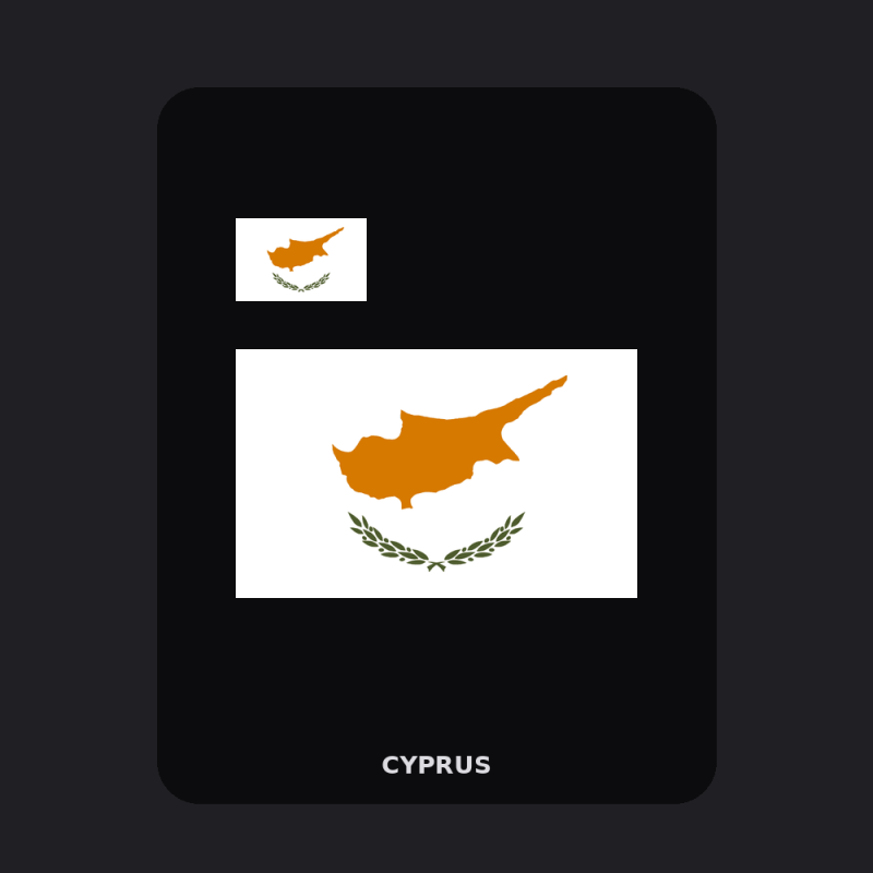 Cyprus Flag T-Shirt (Chest + Back)