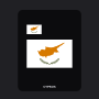 Cyprus Flag T-Shirt (Chest + Back)