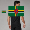 Dominica Flag T-Shirt (Chest + Back)