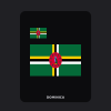 Dominica Flag T-Shirt (Chest + Back)
