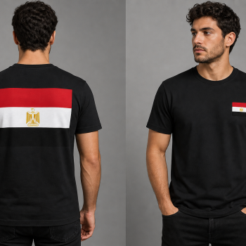 Egypt Flag T-Shirt (Chest + Back)