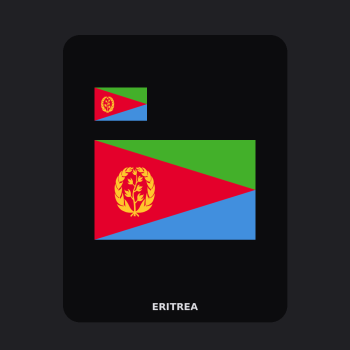 Eritrea Flag T-Shirt (Chest + Back)