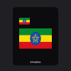 Ethiopia Flag T-Shirt (Chest + Back)