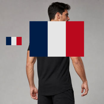 France Flag T-Shirt (Chest + Back)