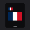 France Flag T-Shirt (Chest + Back)