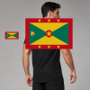 Grenada Flag T-Shirt (Chest + Back)