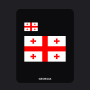 Georgia Flag T-Shirt (Chest + Back)