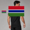 Gambia Flag T-Shirt (Chest + Back)