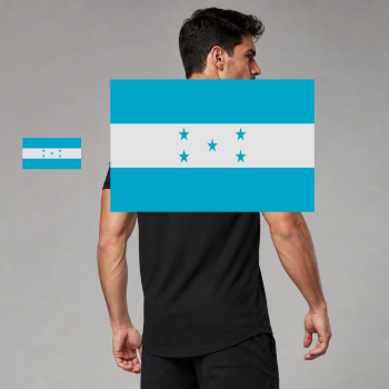 Honduras Flag T-Shirt (Chest + Back)
