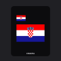 Croatia Flag T-Shirt (Chest + Back)