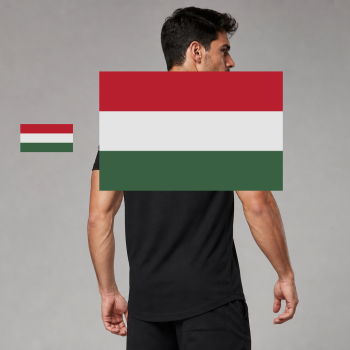 Hungary Flag T-Shirt (Chest + Back)