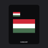 Hungary Flag T-Shirt (Chest + Back)