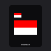 Indonesia Flag T-Shirt (Chest + Back)