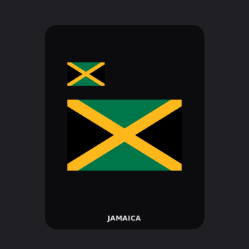 Jamaica Flag T-Shirt (Chest + Back)
