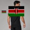 Kenya Flag T-Shirt (Chest + Back)