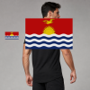Kiribati Flag T-Shirt (Chest + Back)