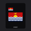 Kiribati Flag T-Shirt (Chest + Back)