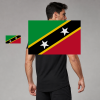 Saint Kitts and Nevis Flag T-Shirt (Chest + Back)