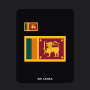 Sri Lanka Flag T-Shirt (Chest + Back)