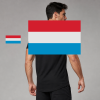 Luxembourg Flag T-Shirt (Chest + Back)