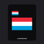 Luxembourg Flag T-Shirt (Chest + Back)