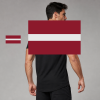 Latvia Flag T-Shirt (Chest + Back)