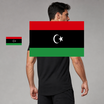 Libya Flag T-Shirt (Chest + Back)