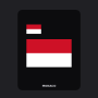 Monaco Flag T-Shirt (Chest + Back)