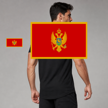 Montenegro Flag T-Shirt (Chest + Back)