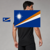 Marshall Islands Flag T-Shirt (Chest + Back)