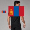 Mongolia Flag T-Shirt (Chest + Back)