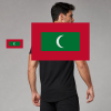Maldives Flag T-Shirt (Chest + Back)