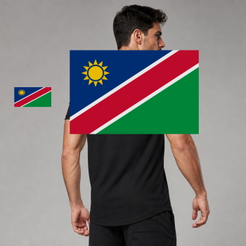 Namibia Flag T-Shirt (Chest + Back)
