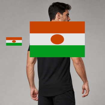 Niger Flag T-Shirt (Chest + Back)