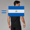 Nicaragua Flag T-Shirt (Chest + Back)