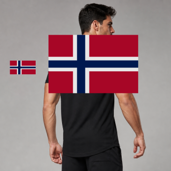 Norway Flag T-Shirt (Chest + Back)