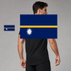 Nauru Flag T-Shirt (Chest + Back)