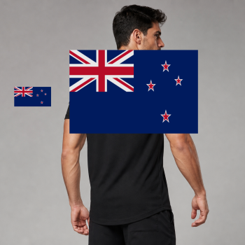New Zealand Flag T-Shirt (Chest + Back)