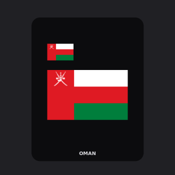 Oman Flag T-Shirt (Chest + Back)