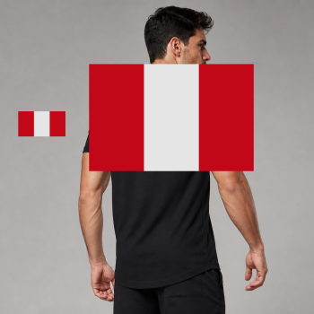 Peru Flag T-Shirt (Chest + Back)