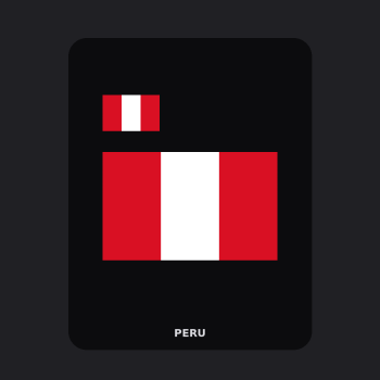 Peru Flag T-Shirt (Chest + Back)