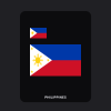 Philippines Flag T-Shirt (Chest + Back)